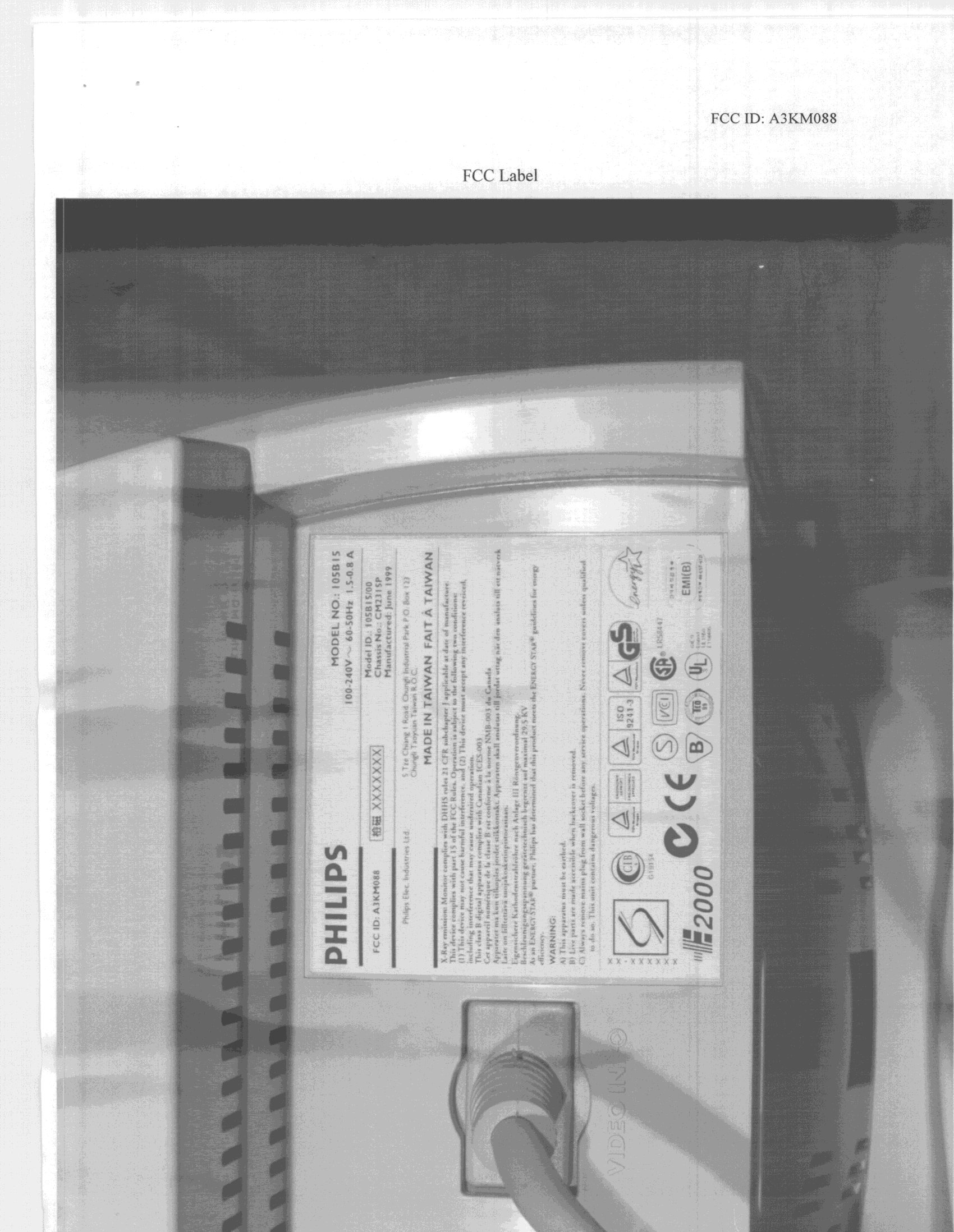JBP - Part 15 Class B Computing Device Peripheral - FCC ID A3KM088 - Philips Electronics Industries (Taiwan) Ltd (2)