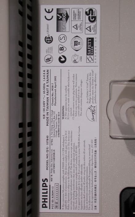 Color Monitor - FCC ID A3KM113 - Philips Electronics Industries (Taiwan) Ltd