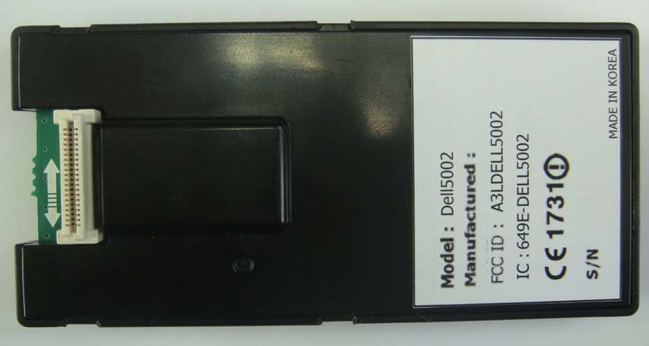 2.4 GHz WLAN Module - FCC ID A3LDELL5002 - Samsung Electronics Co Ltd