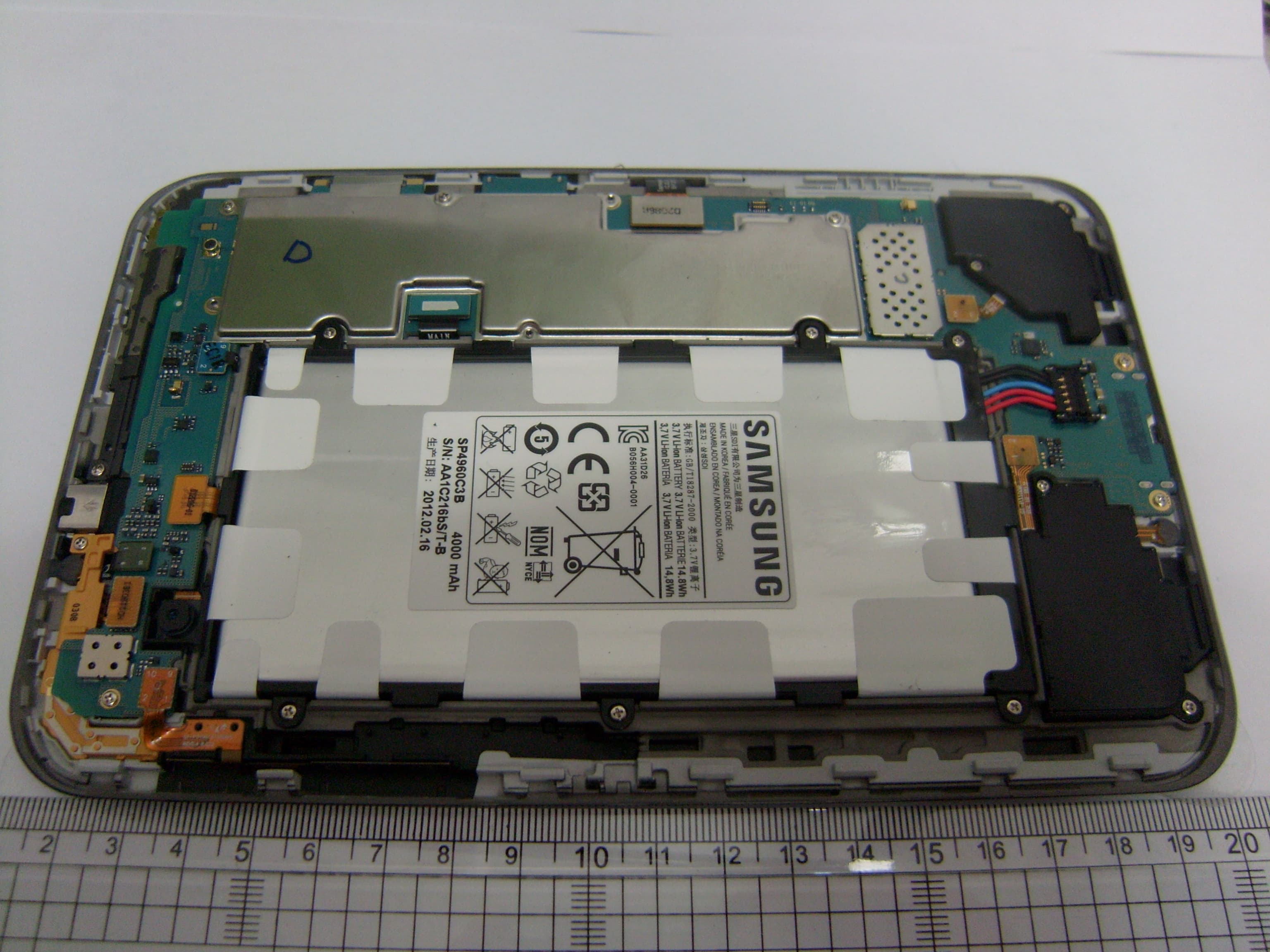 Tablet with GSM/GPRS/EDGE/WCDMA,802.11bgn,BT3.0 - FCC ID A3LGTP3100B - Samsung Electronics Co Ltd