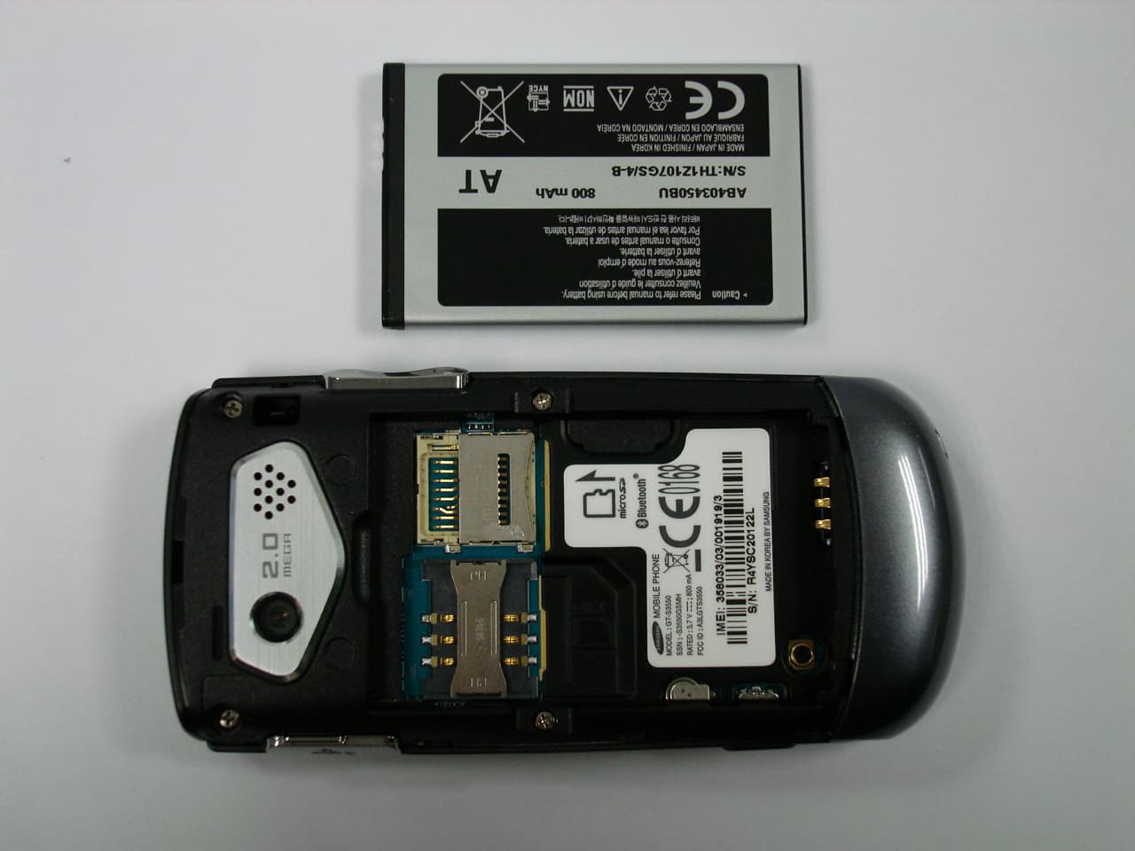 Cellular/PCS GSM Phone with Bluetooth - FCC ID A3LGTS3550 - Samsung Electronics Co Ltd (1)