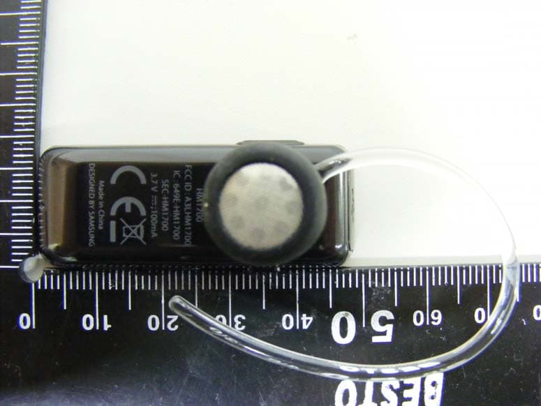 Bluetooth Headset - FCC ID A3LHM1700 - Samsung Electronics Co Ltd