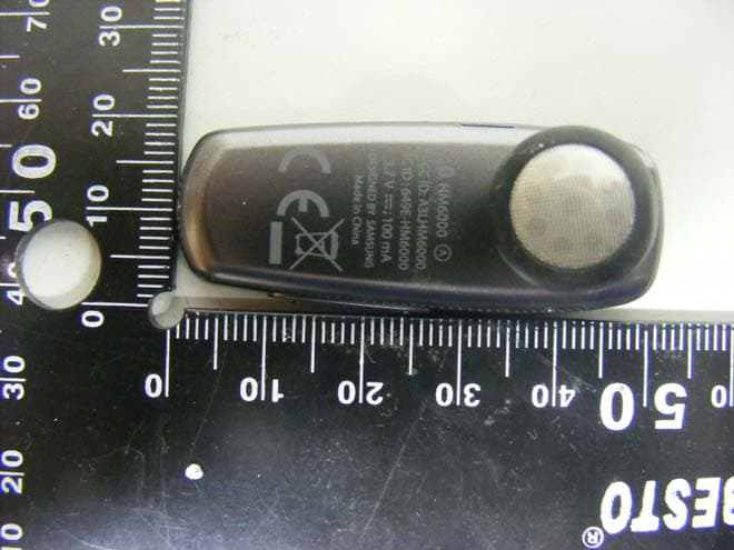 Bluetooth Mono Headset - FCC ID A3LHM6000 - Samsung Electronics Co Ltd