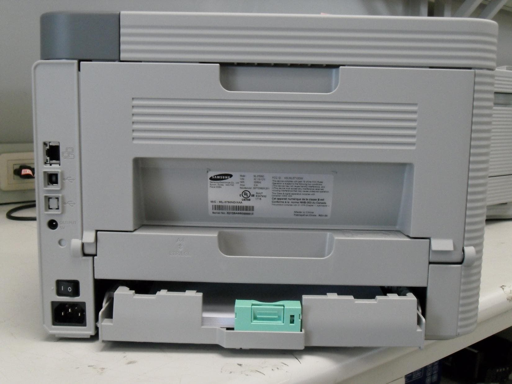 Mono Laser Printer - FCC ID A3LML3750ND - Samsung Electronics Co Ltd (1)