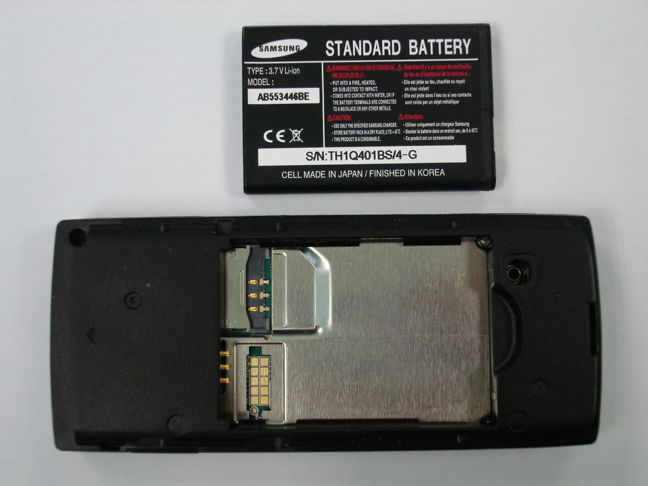 Cellular CDMA Phone - FCC ID A3LSCHS279 - Samsung Electronics Co Ltd (1)