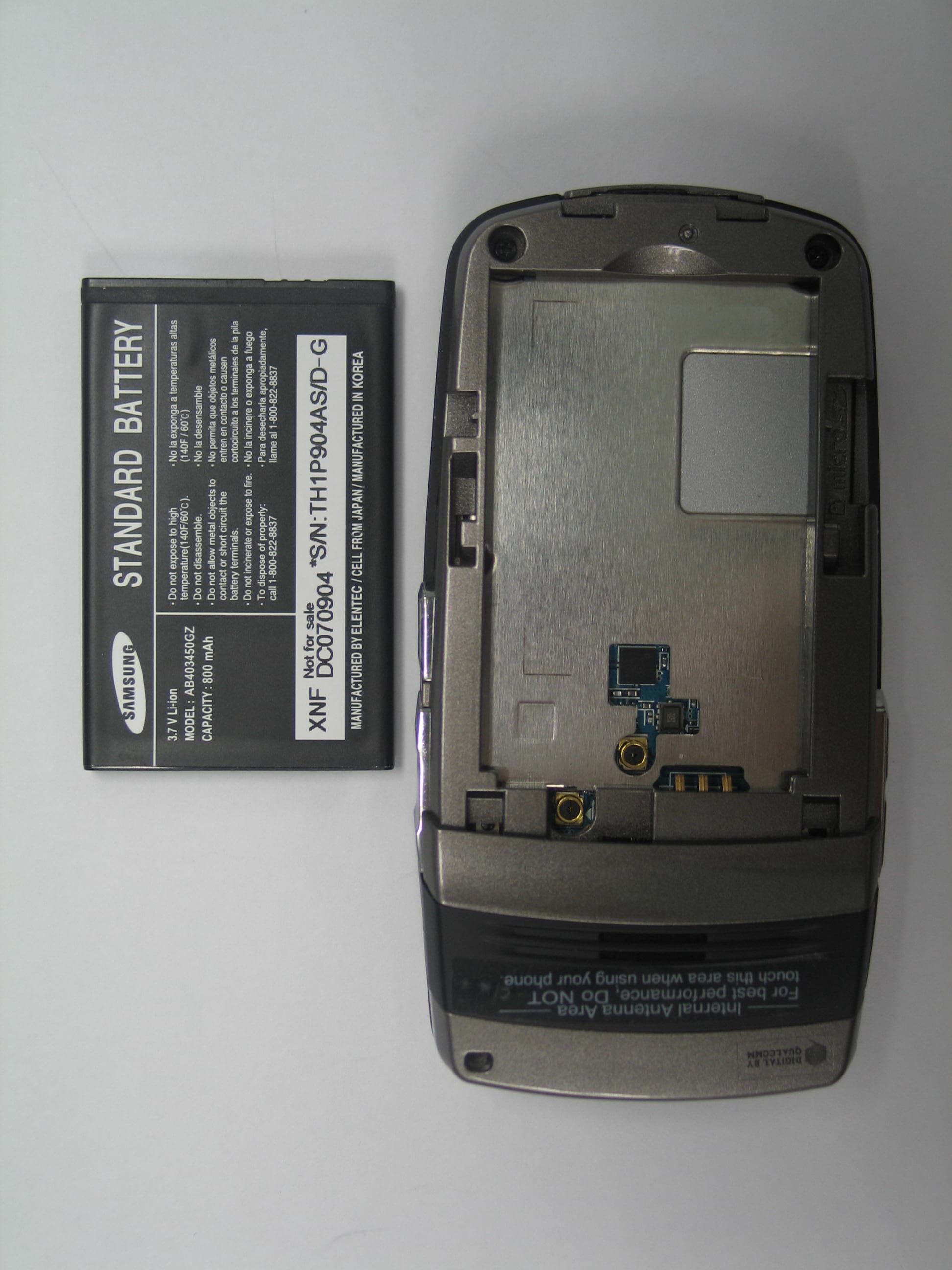 Cellular/PCS CDMA Phone with Bluetooth - FCC ID A3LSCHU550 - Samsung Electronics Co Ltd (1)