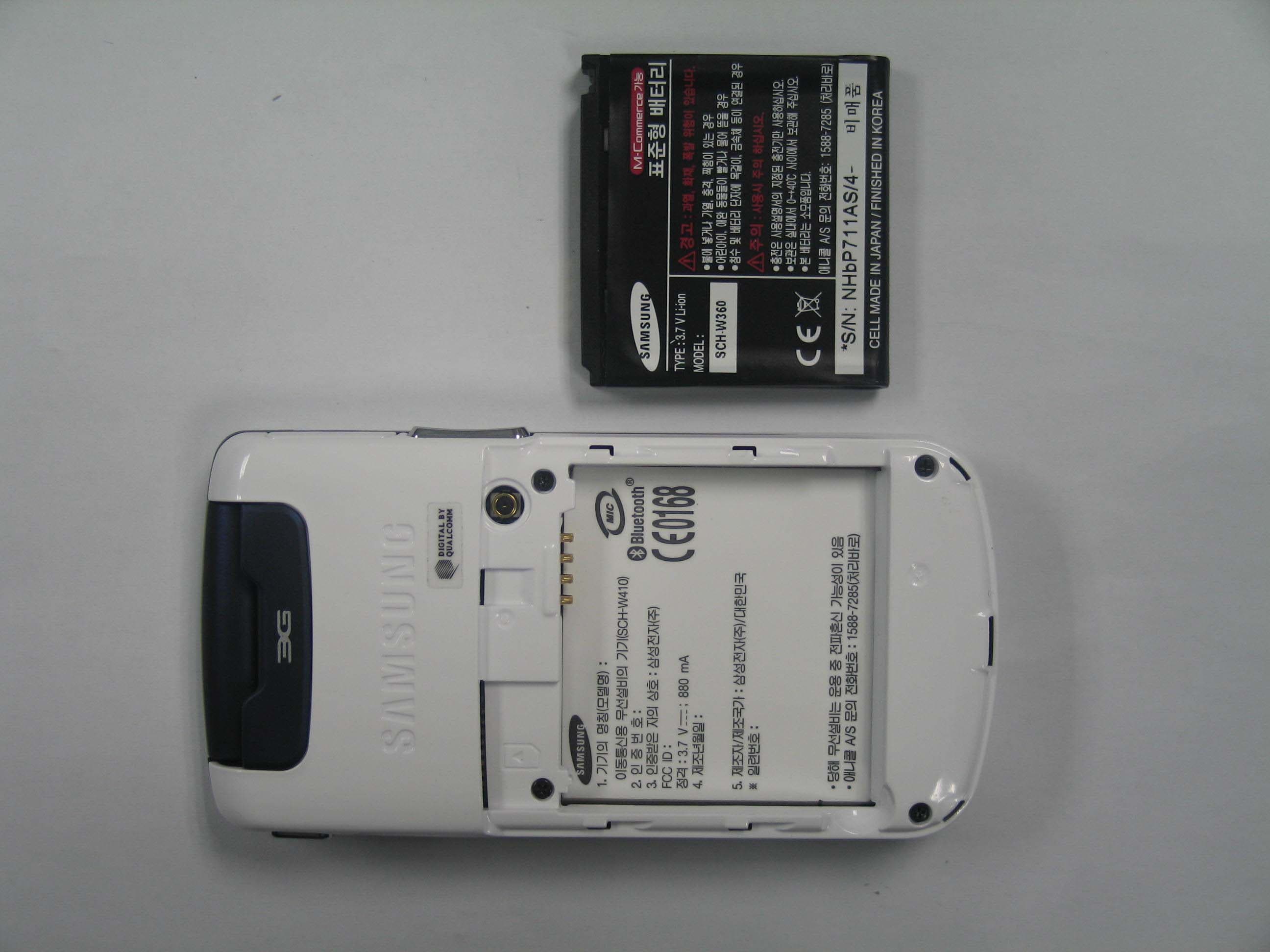PCS GSM Phone with Bluetooth - FCC ID A3LSCHW410 - Samsung Electronics Co Ltd