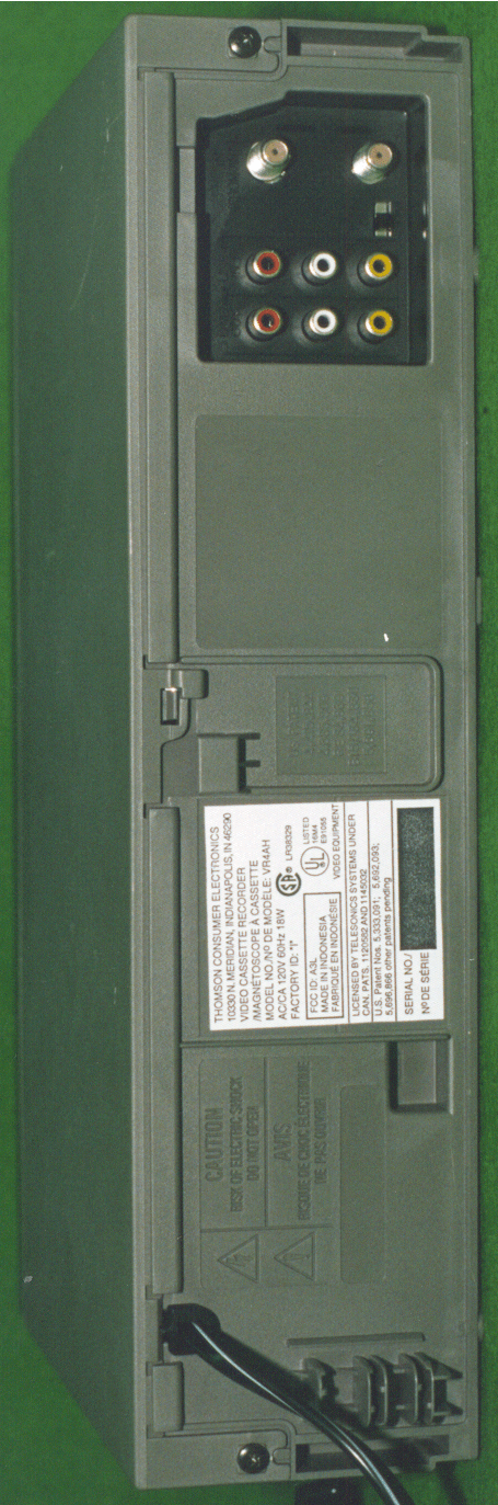 Video Cassette Recorder - FCC ID A3LSCORPIO - Samsung Electronics Co Ltd (2)
