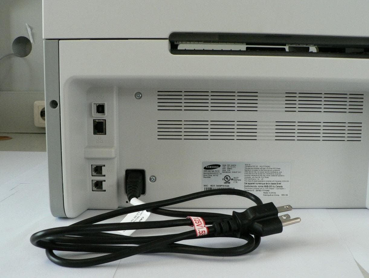 Mono Laser Printer - FCC ID A3LSCX3405FW - Samsung Electronics Co Ltd (1)