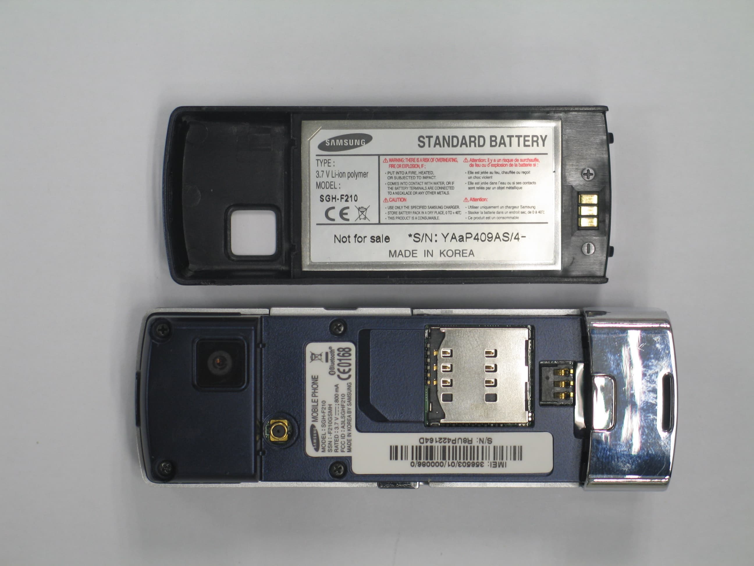 PCS GSM/ EDGE Phone with Bluetooth - FCC ID A3LSGHF210 - Samsung Electronics Co Ltd (1)