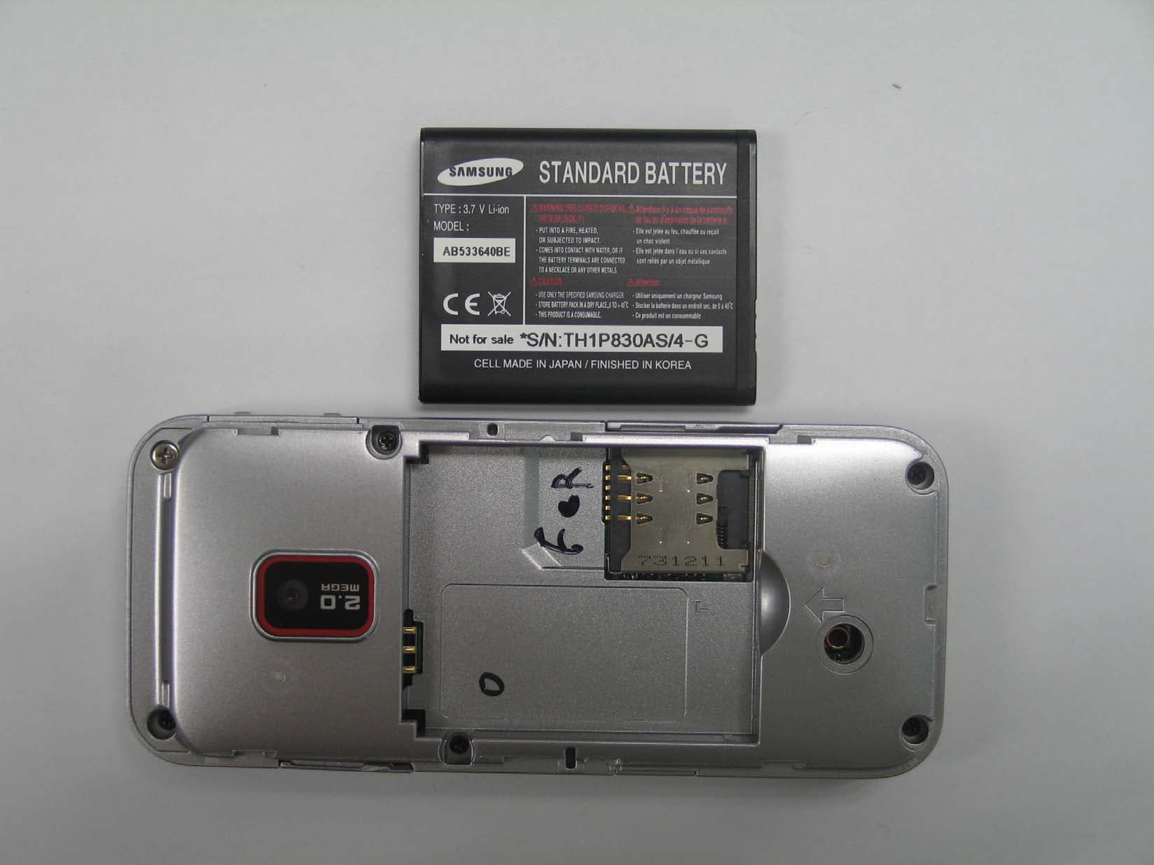 PCS GSM/ EDGE Phone with Bluetooth - FCC ID A3LSGHJ210 - Samsung Electronics Co Ltd (1)
