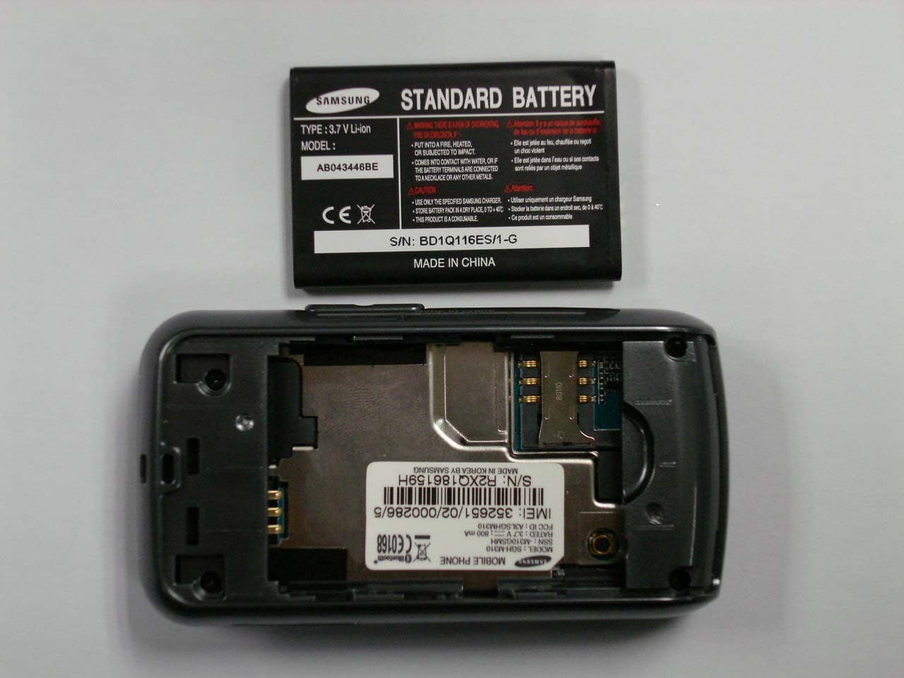 Cellular/PCS GSM Phone with Bluetooth - FCC ID A3LSGHM310 - Samsung Electronics Co Ltd (1)