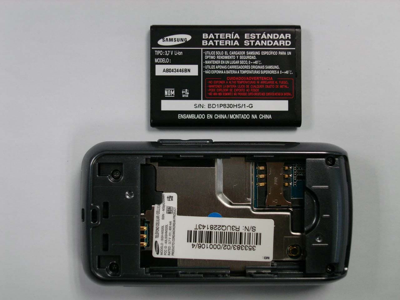 Cellular/PCS GSM Phone with Bluetooth - FCC ID A3LSGHM320L - Samsung Electronics Co Ltd (1)