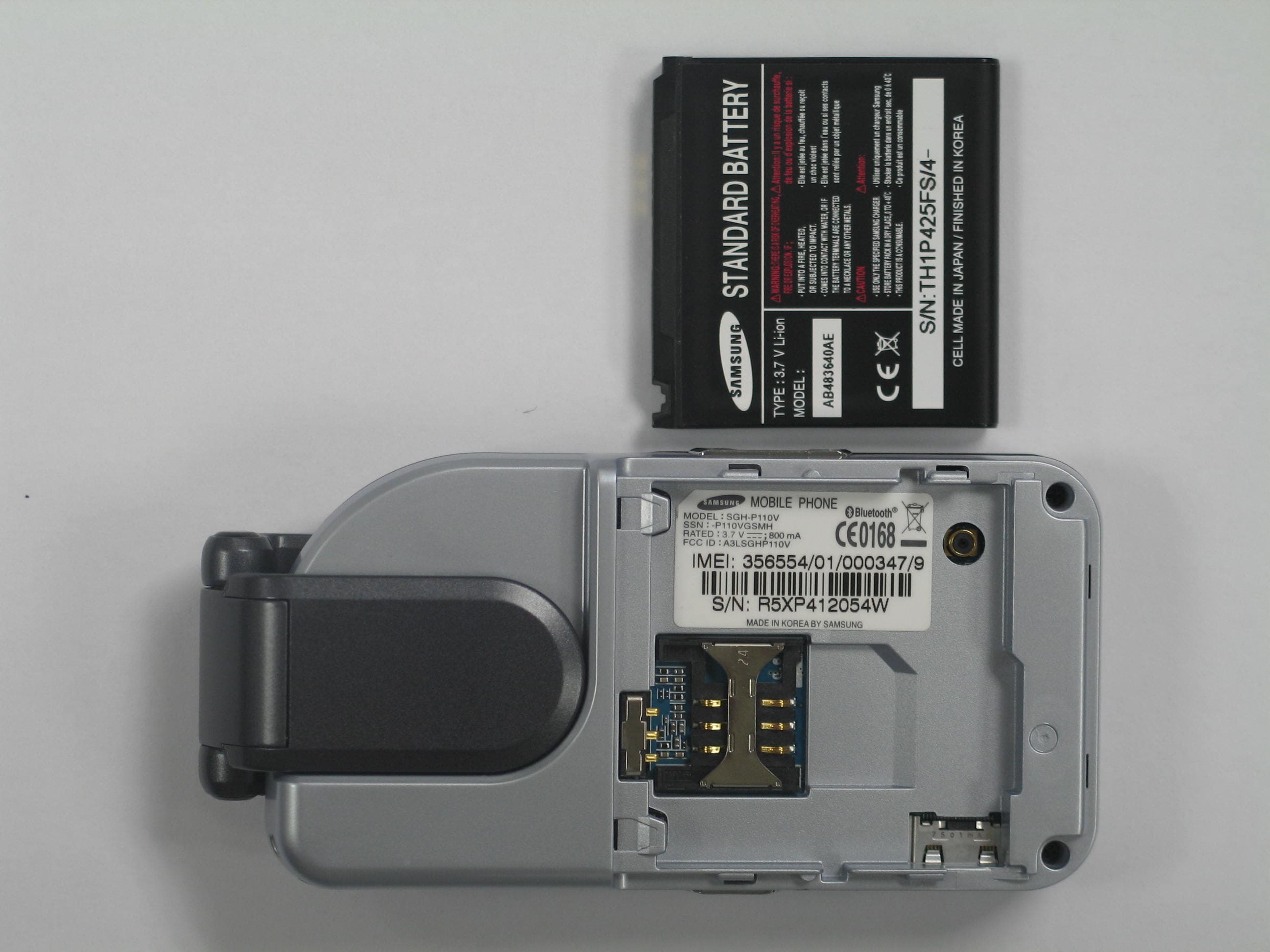 PCS GSM/ EDGE Phone with Bluetooth - FCC ID A3LSGHP110V - Samsung Electronics Co Ltd