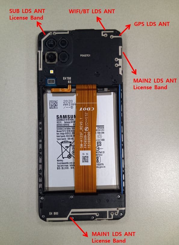 Mobile phone - FCC ID A3LSMA125M - Samsung Electronics Co Ltd