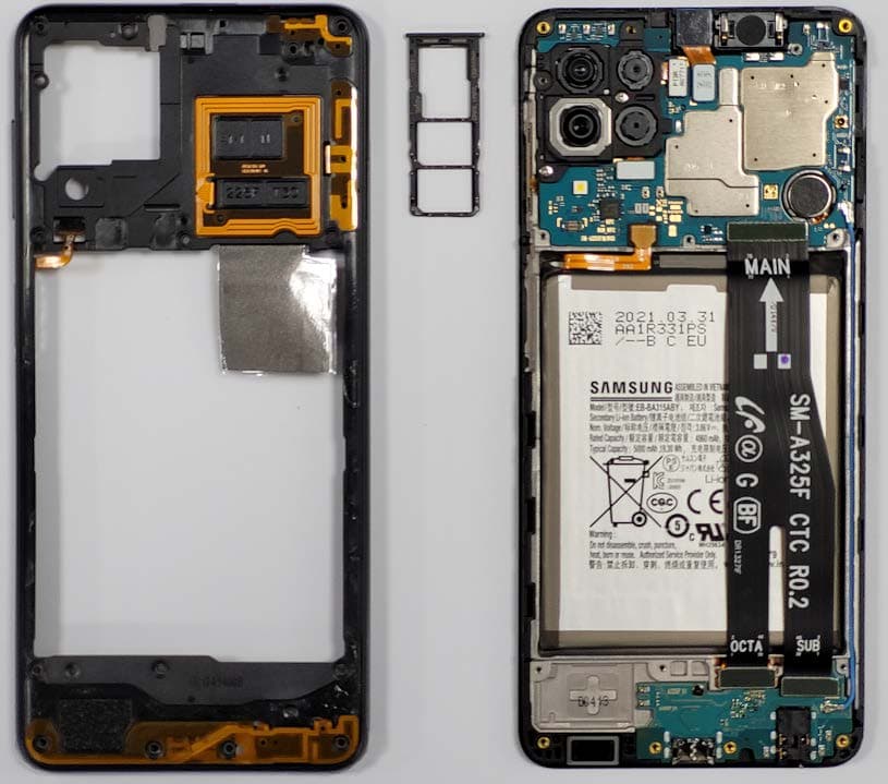 Mobile phone - FCC ID A3LSMA225M - Samsung Electronics Co Ltd (5)