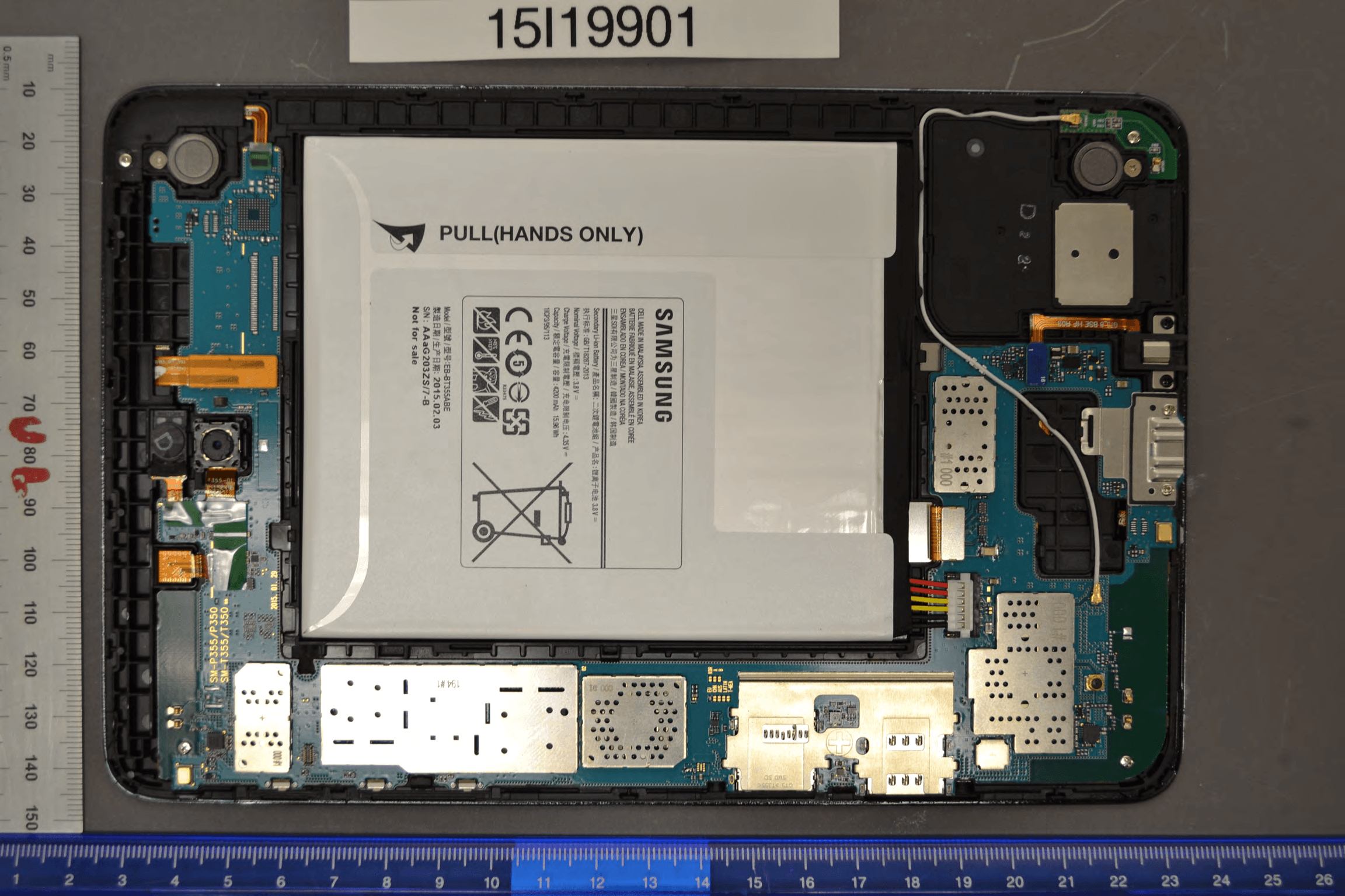 GSM/WCDMA/LTE Tablet with Bluetooth, DTS/UNII a/b/g/n and ANT+ - FCC ID A3LSMT355 - Samsung Electronics Co Ltd (5)
