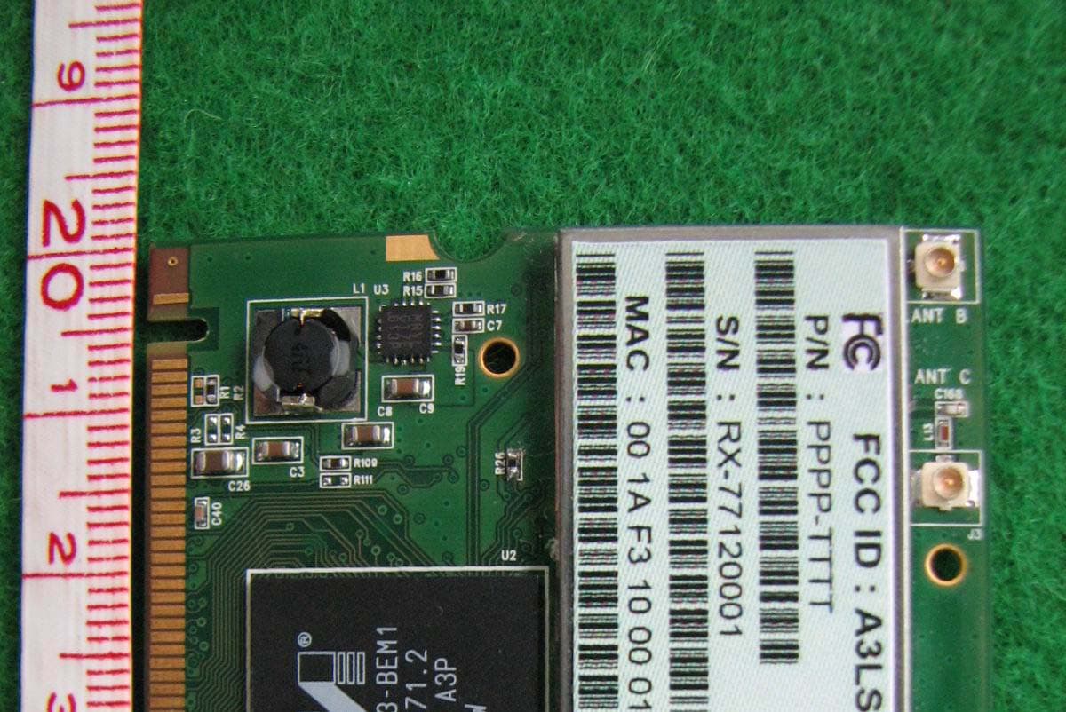 Wireless LAN Mini PCI Card with SM MIMO - FCC ID A3LSWLN01 - Samsung Electronics Co Ltd (1)