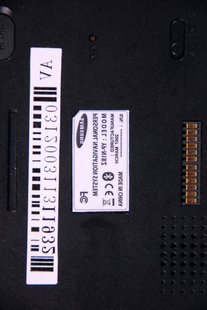 Personal Navigation Device with Bluetooth - FCC ID A3LYPN1 - Samsung Electronics Co Ltd