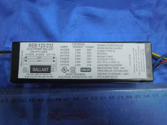PART 18 SUBPART C RF LIGHTING DEVICES--Fluorescent Lamp Ballast - FCC ID A6H1202132 - Bright Beginning Electrical Products Co., Ltd.
