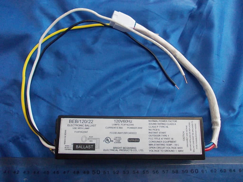 PART 18 SUBPART C RF LIGHTING DEVICES--Fluorescent Lamp Ballast - FCC ID A6H120FC403222 - Bright Beginning Electrical Products Co., Ltd. (4)