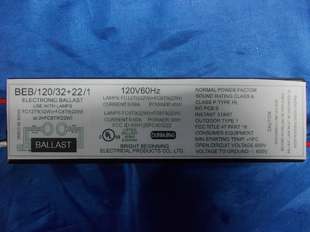 PART 18 SUBPART C RF LIGHTING DEVICES--Fluorescent Lamp Ballast - FCC ID A6H120FC403222 - Bright Beginning Electrical Products Co., Ltd. (2)