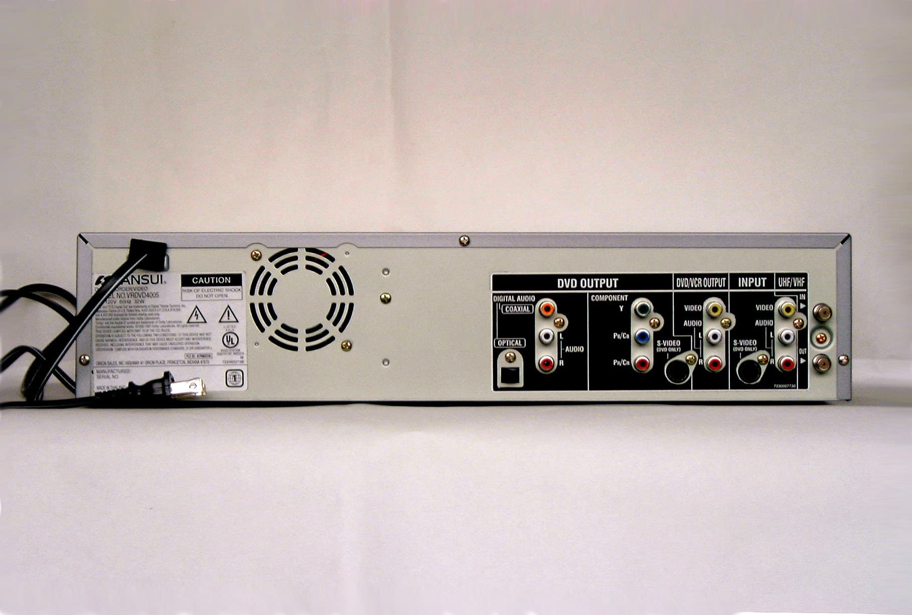 DVD-RW/VCR TV Interface Device - FCC ID A7RM2D3A - ORION ELECTRIC CO., LTD.