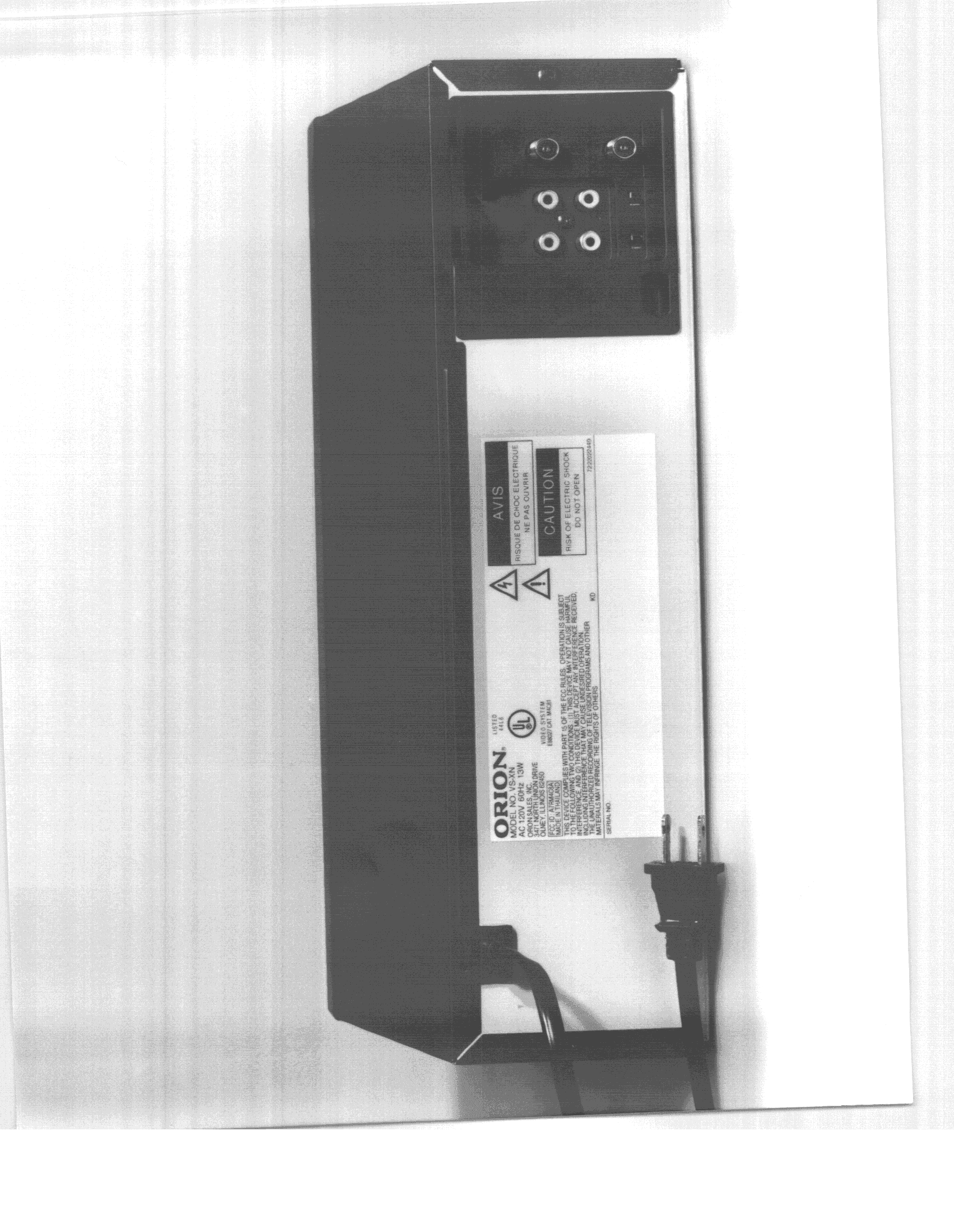 HID - Part 15 TV Interface Device - FCC ID A7RM4C8A - ORION ELECTRIC CO., LTD.