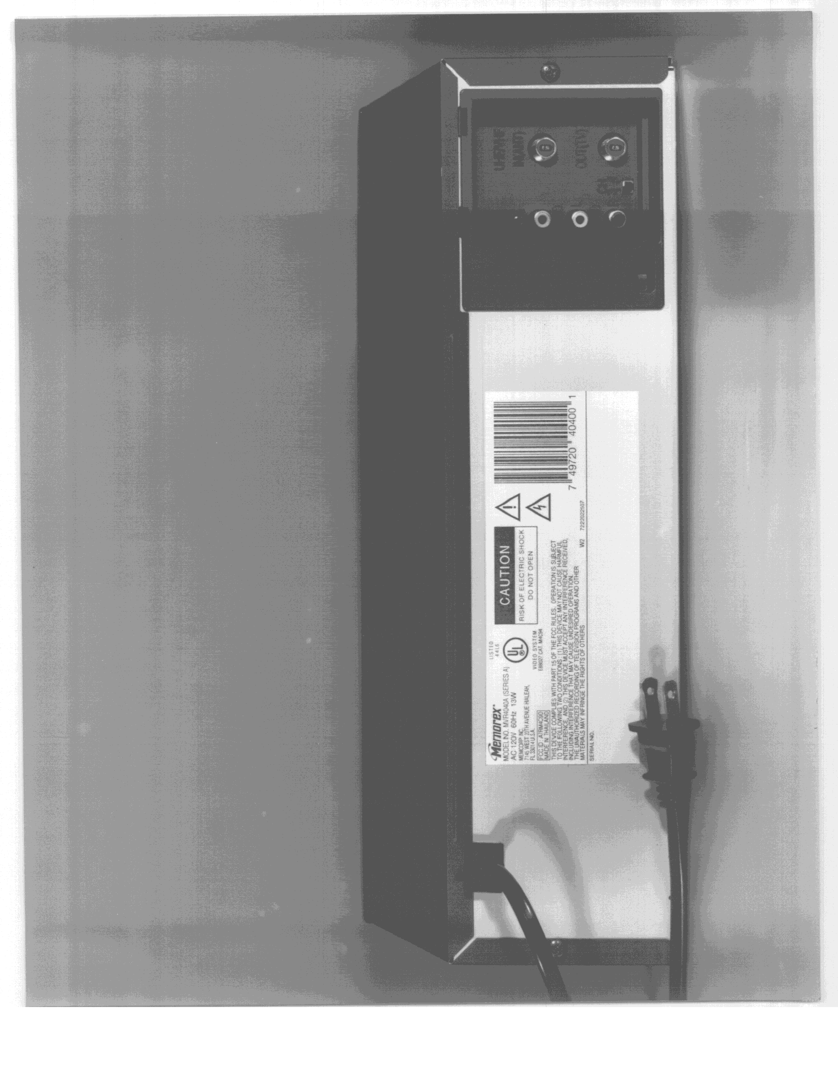 VCR - FCC ID A7RM4C9D - ORION ELECTRIC CO., LTD. (2)