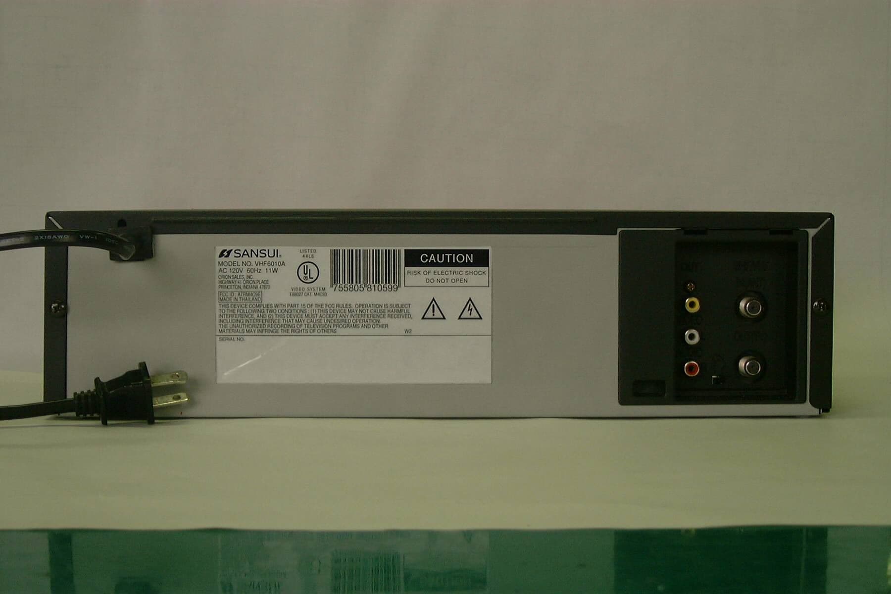 VCR - FCC ID A7RM4C9E - ORION ELECTRIC CO., LTD.