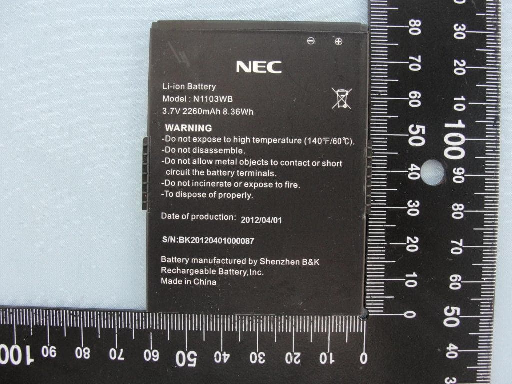 Smart Phone - FCC ID A98-JDM2910 - NEC Corporation of America