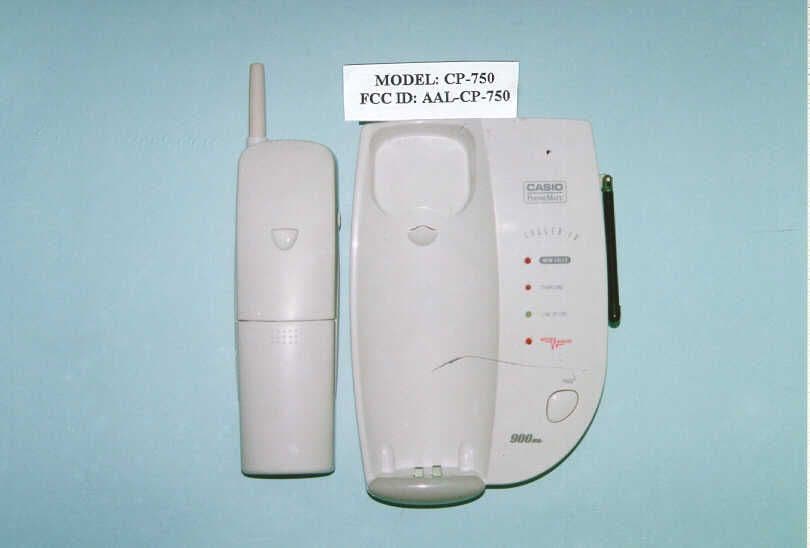 900 MHz 40 Channel Analog Cordless Telephone - FCC ID AAL-CP-750 - Casio Communication Inc.