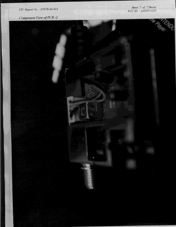 HID - Part 15 TV Interface Device - FCC ID AAO15-1212 - RadioShack Corporation