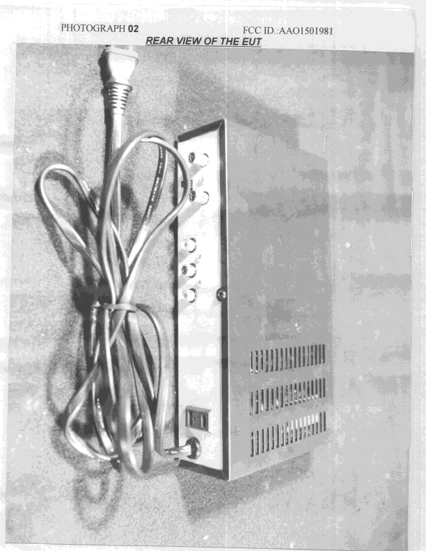 Cable Converter Box - FCC ID AAO1501981 - RadioShack Corporation