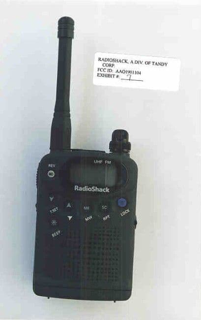 CSR - Scanning Receiver - FCC ID AAO1901104 - RadioShack Corporation