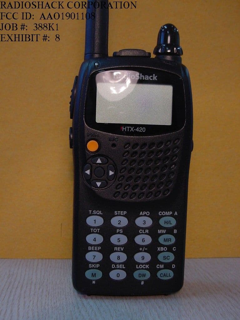VHF/ UHF FM Handheld Transceiver - FCC ID AAO1901108 - RadioShack Corporation