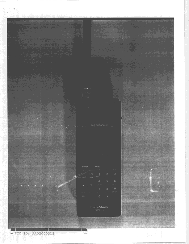 CSR - Scanning Receiver - FCC ID AAO2000312 - RadioShack Corporation