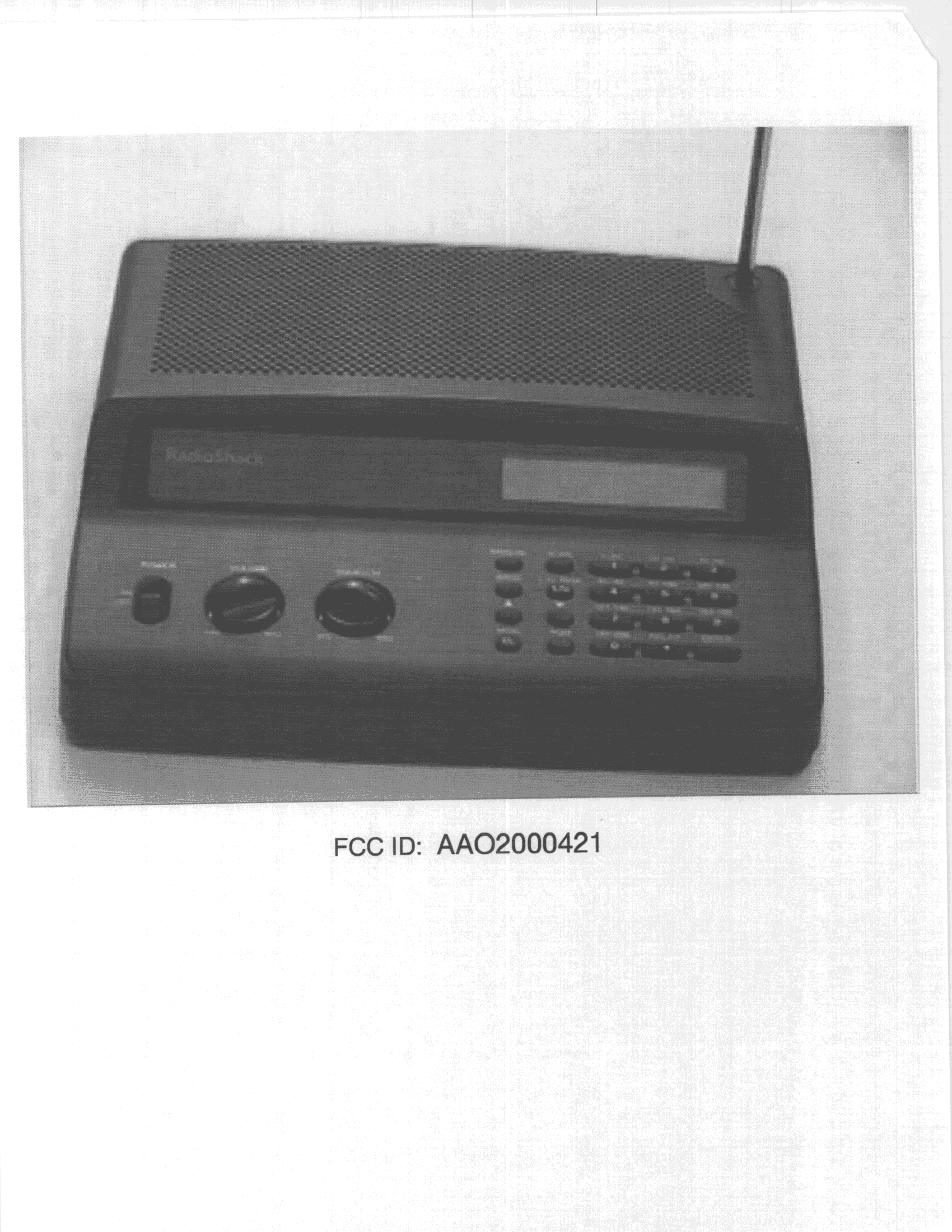 CSR - Scanning Receiver - FCC ID AAO2000421 - RadioShack Corporation (3)