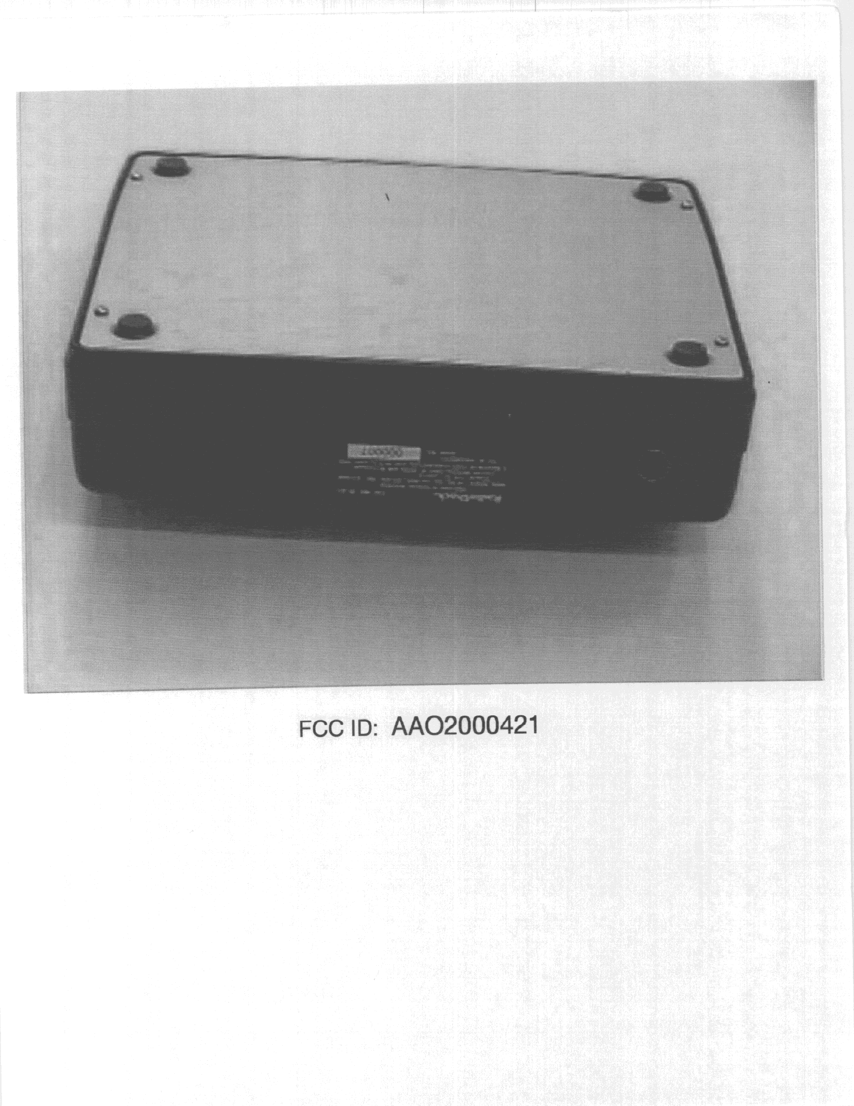 CSR - Scanning Receiver - FCC ID AAO2000421 - RadioShack Corporation (1)