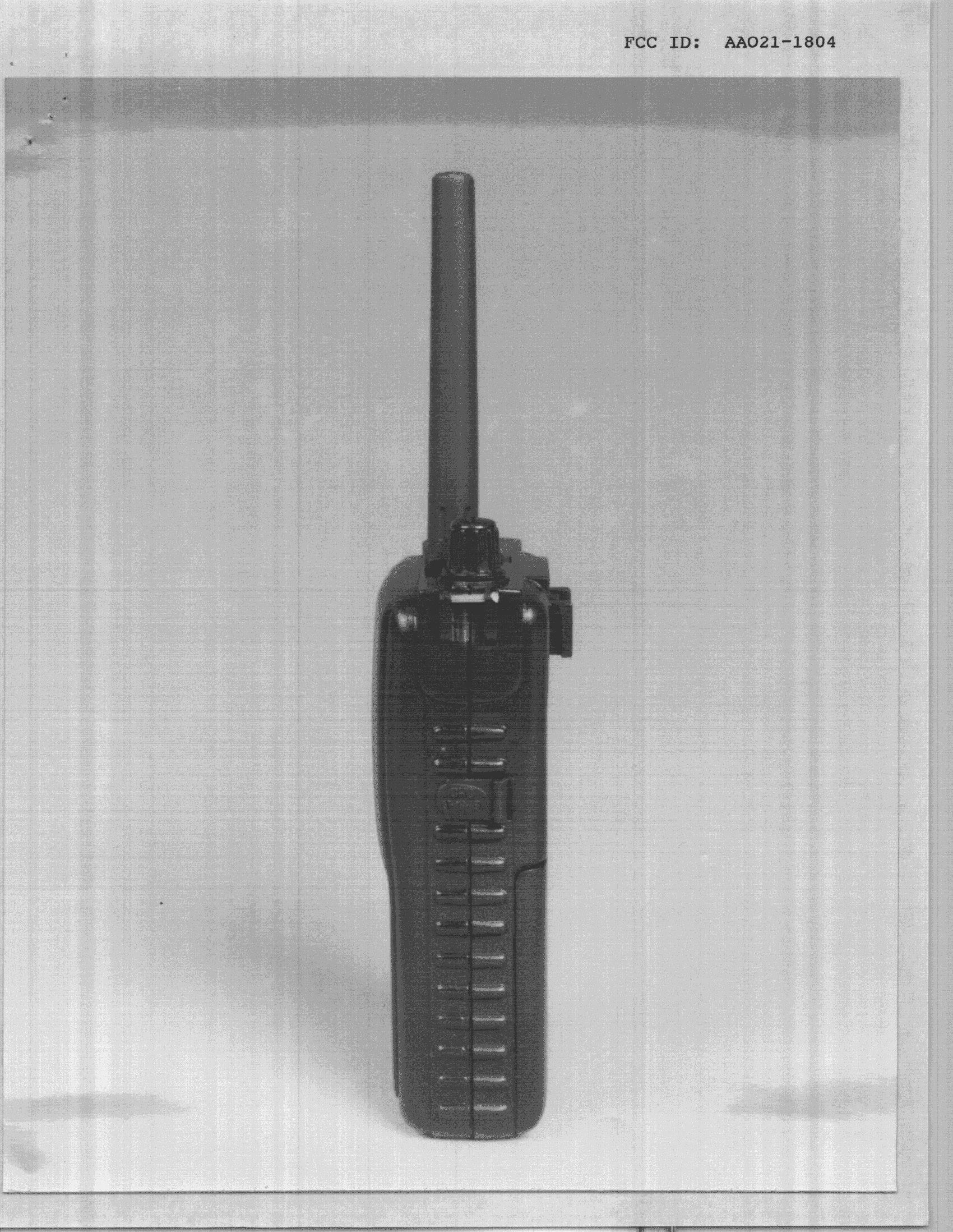 FRF - Part 95 Family Radio Face Held Transmitter - FCC ID AAO21-1804 - RadioShack Corporation