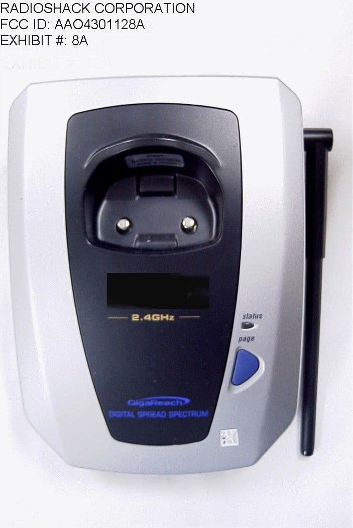 Spread Spectrum Cordless Phone - FCC ID AAO4301128A - RadioShack Corporation