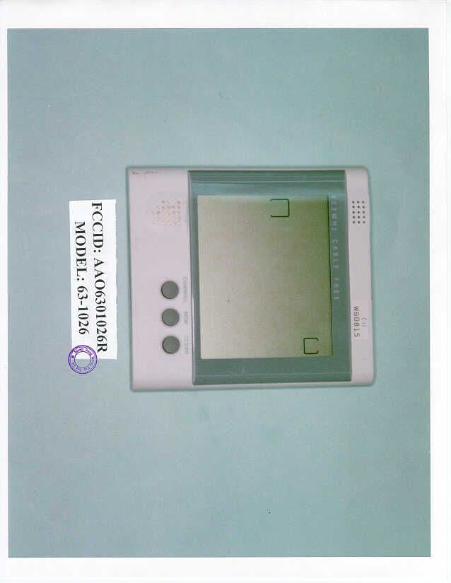 CRR - Superregenerative Receiver - FCC ID AAO6301026R - RadioShack Corporation