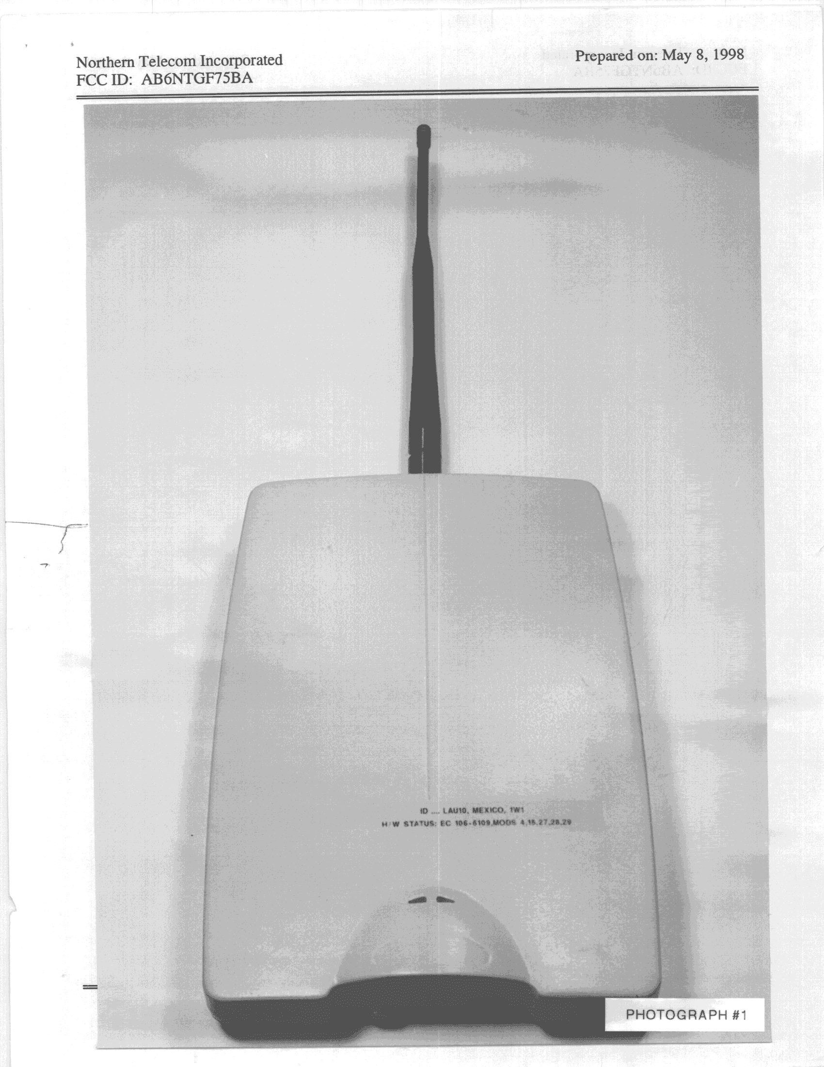 Line Access Unit - FCC ID AB6NTGF75BA - Avaya Canada Corporation (2)