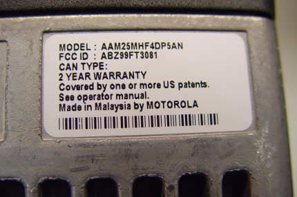 CDM1550LS+ 220MHz Mobile Radio - FCC ID ABZ99FT3081 - Motorola Solutions, Inc. (3)
