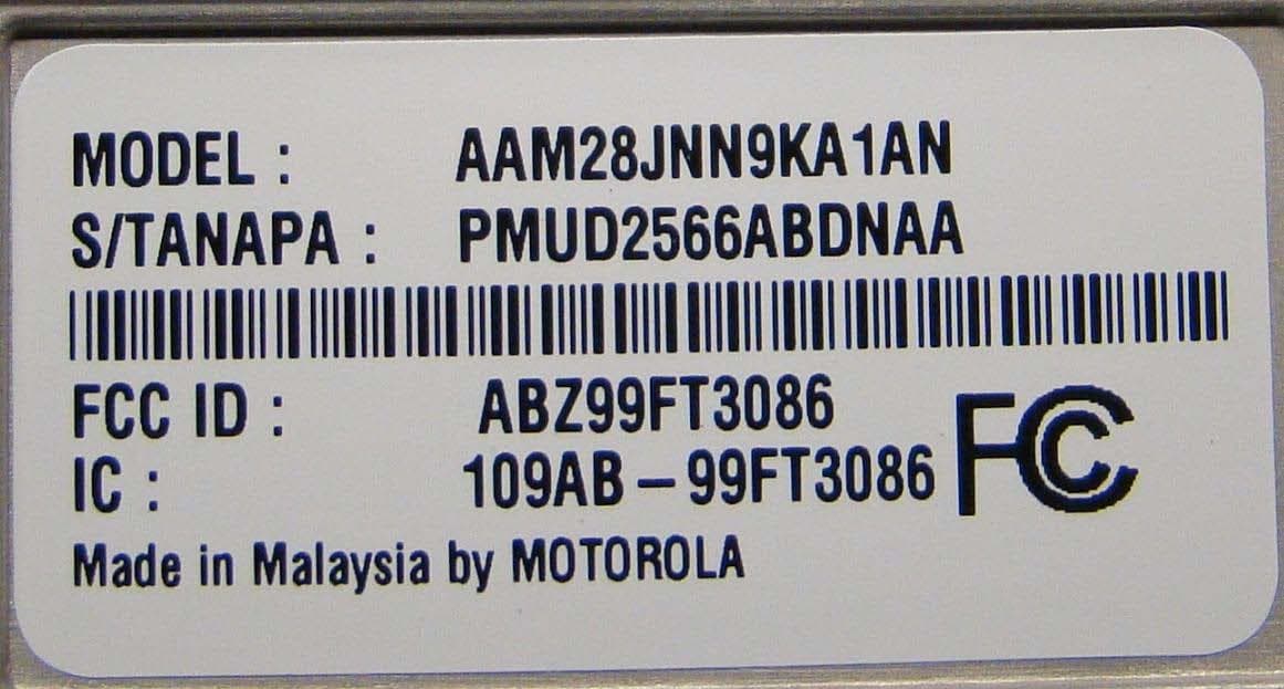 Mobile Radio - FCC ID ABZ99FT3086 - Motorola Solutions, Inc. (2)