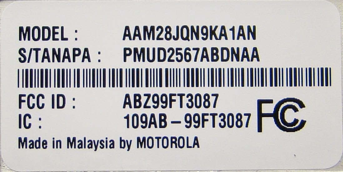 Mobile Radio - FCC ID ABZ99FT3087 - Motorola Solutions, Inc. (2)