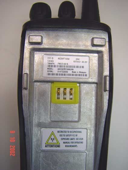 CP200 UHF Portable Radio - FCC ID ABZ99FT4056 - Motorola Solutions, Inc.