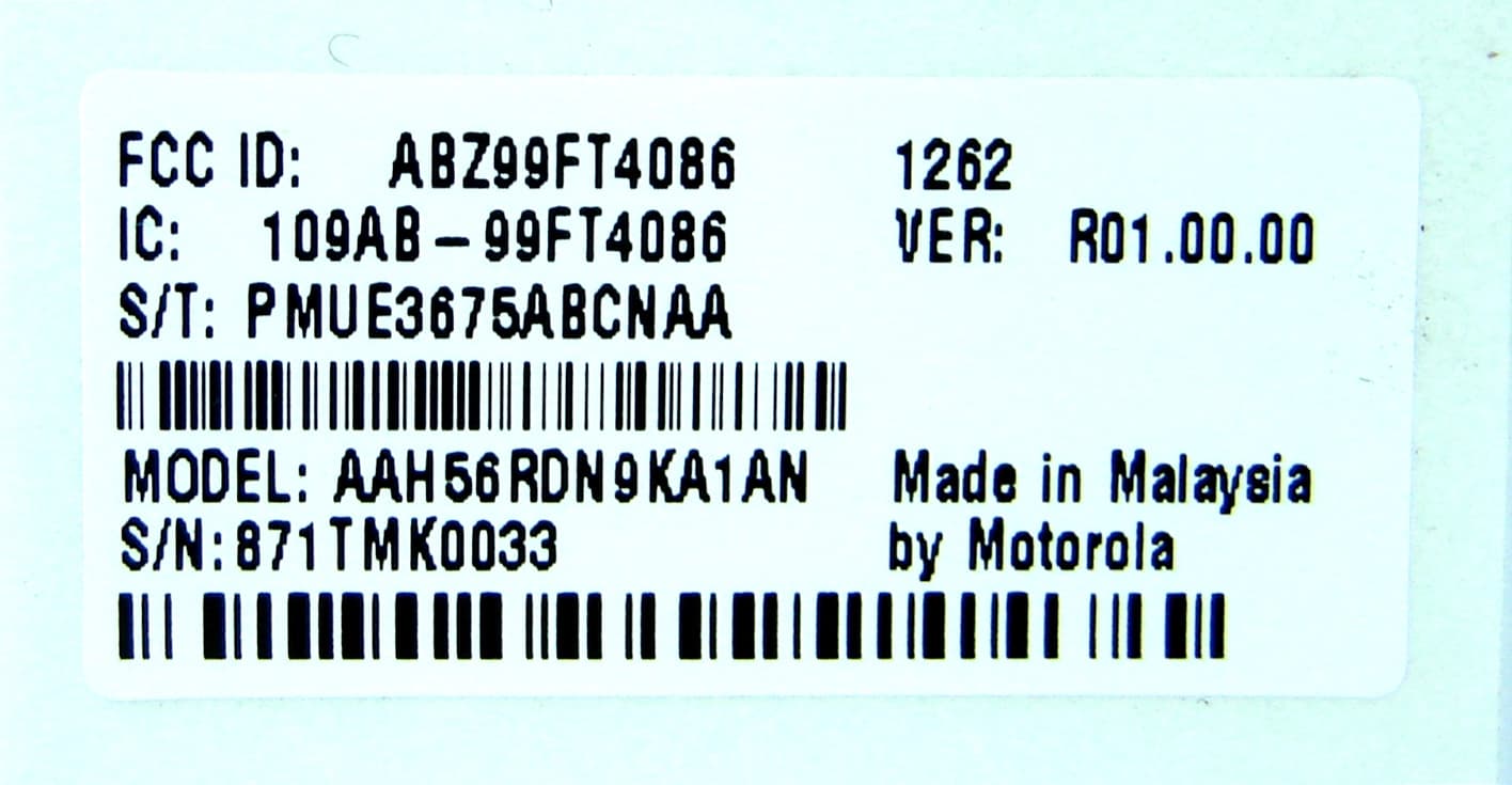 UHF PORTABLE RADIO - FCC ID ABZ99FT4086 - Motorola Solutions, Inc. (3)