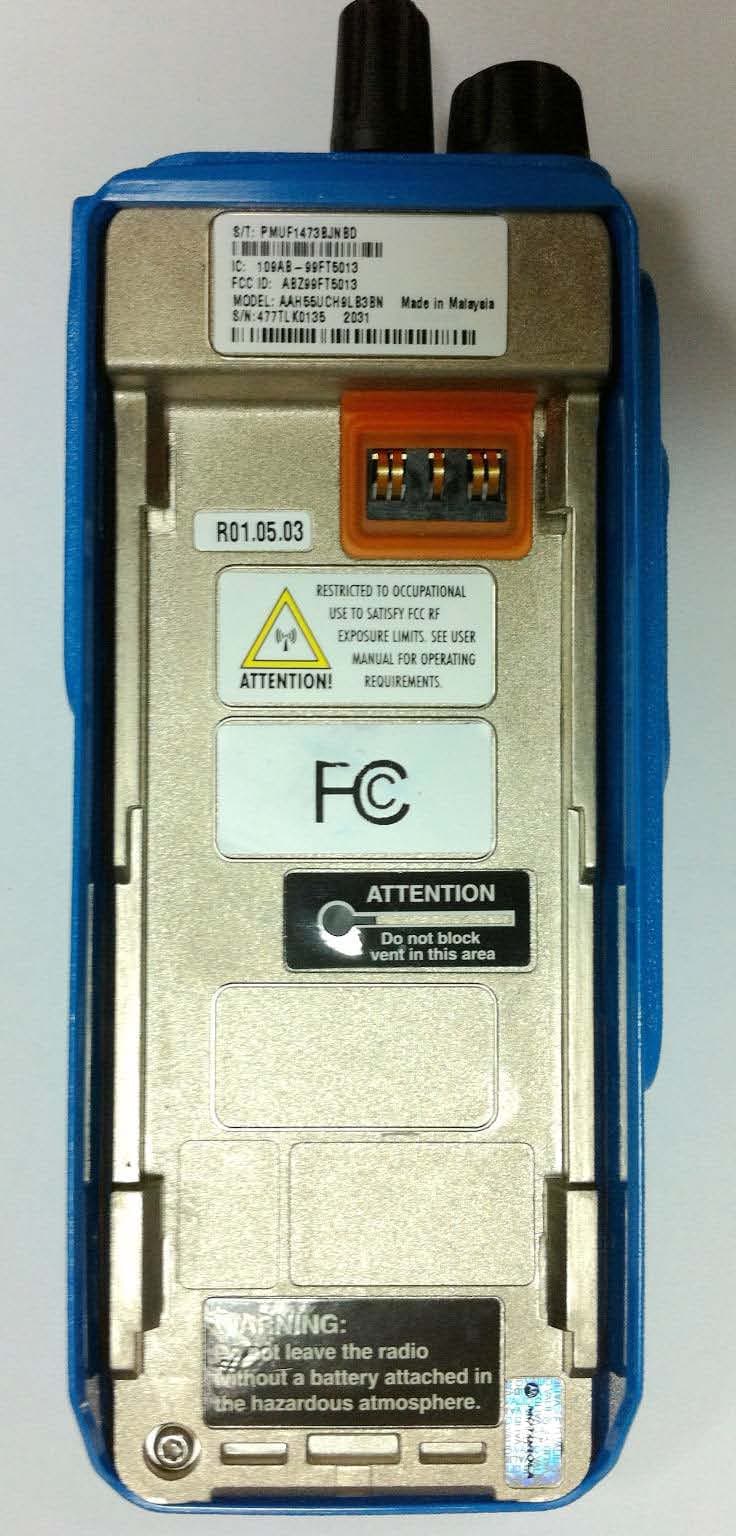 800/900 Portable Radio - FCC ID ABZ99FT5013 - Motorola Solutions, Inc.