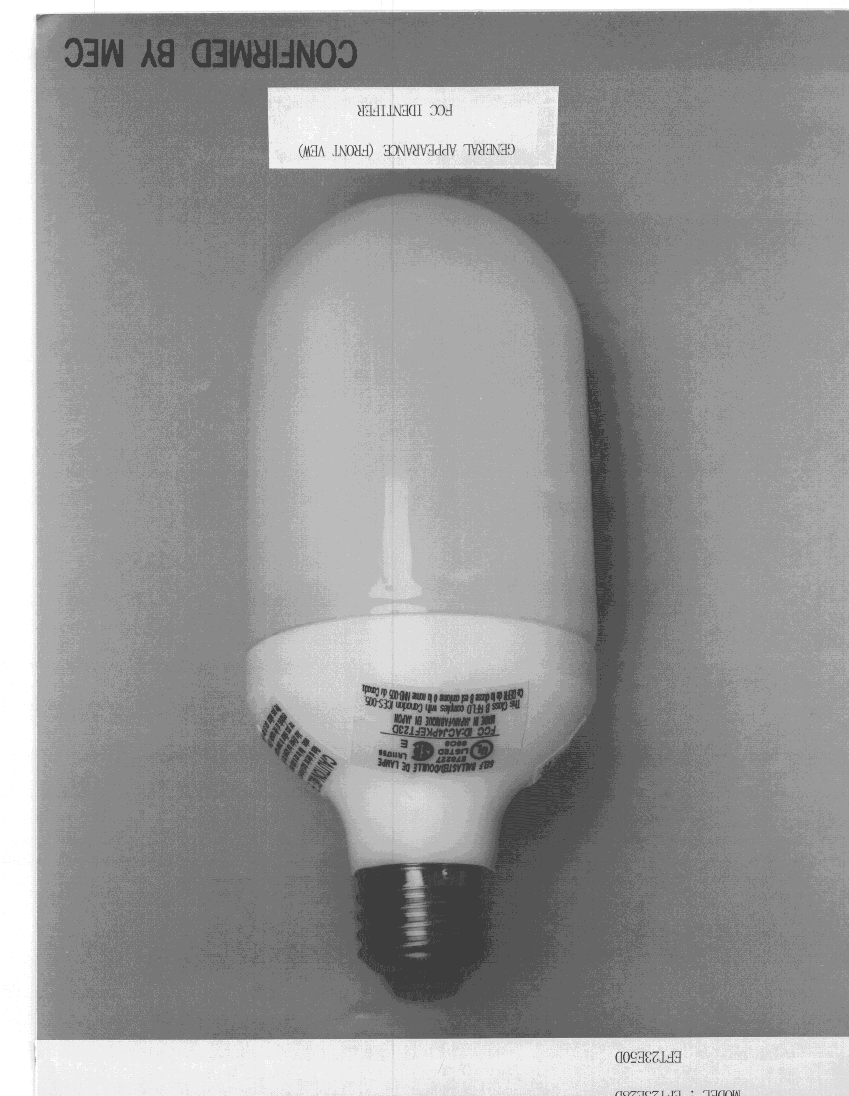 RF light - FCC ID ACJ4PKEFT23D - Panasonic Corporation of North America (1)